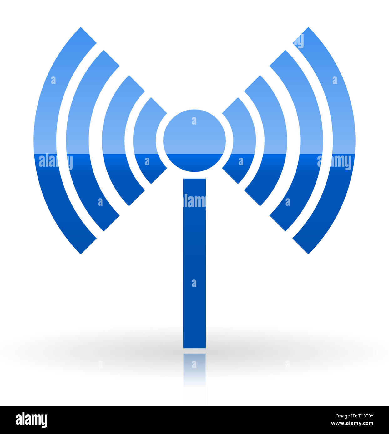 Torre della radio, radio, connessione wireless, antenna, trasmettitore le icone degli elementi del vettore. Foto Stock Torre della radio, radio, connessione wireless, antenna, trasmettitore le icone degli elementi del vettore. Foto Stock