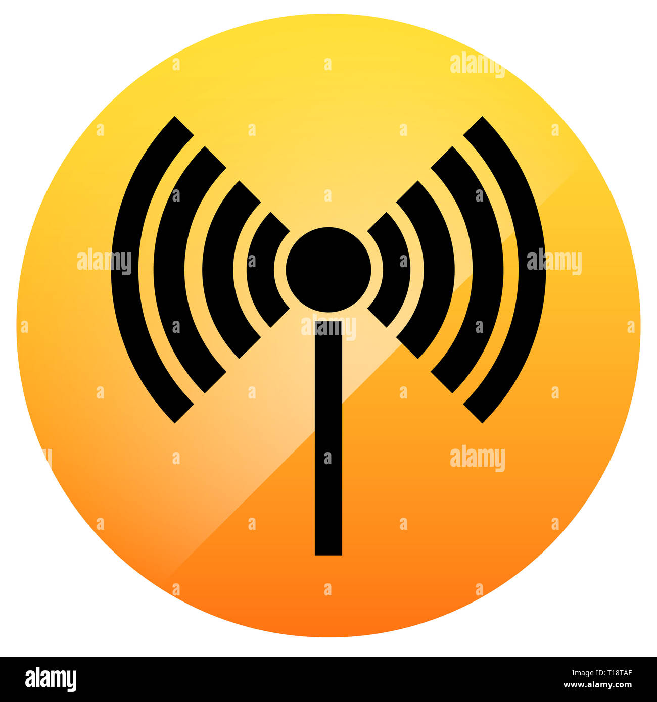 Torre della radio, radio, connessione wireless, antenna, trasmettitore le icone degli elementi del vettore. Foto Stock Torre della radio, radio, connessione wireless, antenna, trasmettitore le icone degli elementi del vettore. Foto Stock