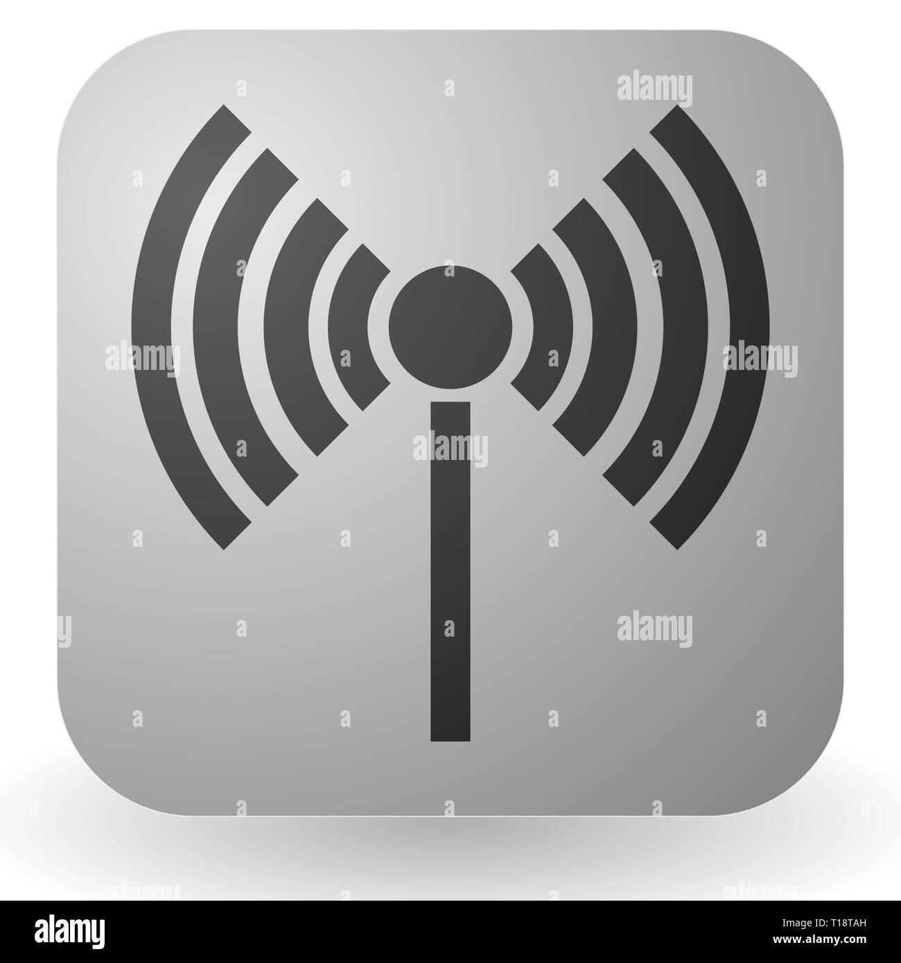 Torre della radio, radio, connessione wireless, antenna, trasmettitore le icone degli elementi del vettore. Foto Stock Torre della radio, radio, connessione wireless, antenna, trasmettitore le icone degli elementi del vettore. Foto Stock