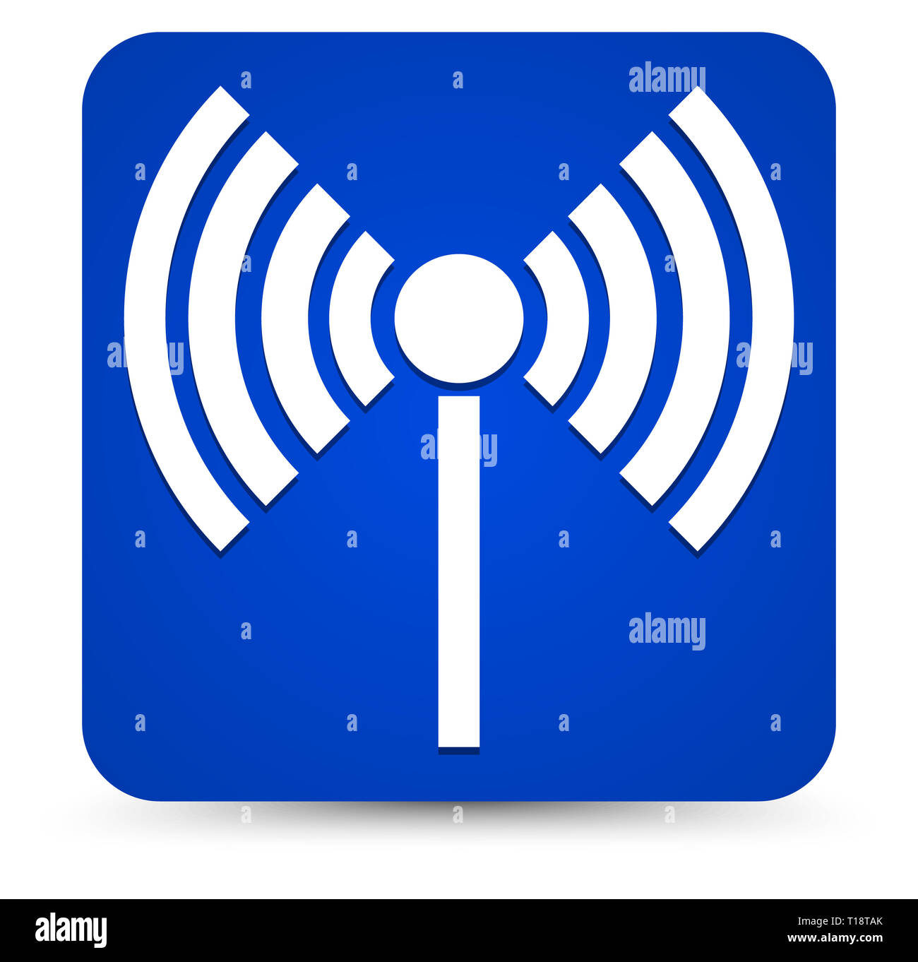 Torre della radio, radio, connessione wireless, antenna, trasmettitore le icone degli elementi del vettore. Foto Stock Torre della radio, radio, connessione wireless, antenna, trasmettitore le icone degli elementi del vettore. Foto Stock