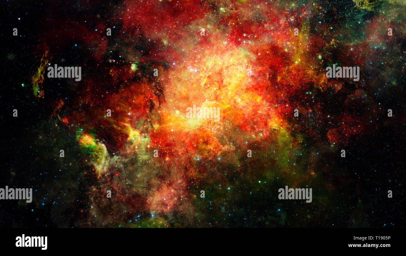 Piccola parte di un infinito campo stella di spazio nell'universo. Gli elementi di questa immagine fornita dalla NASA. Foto Stock