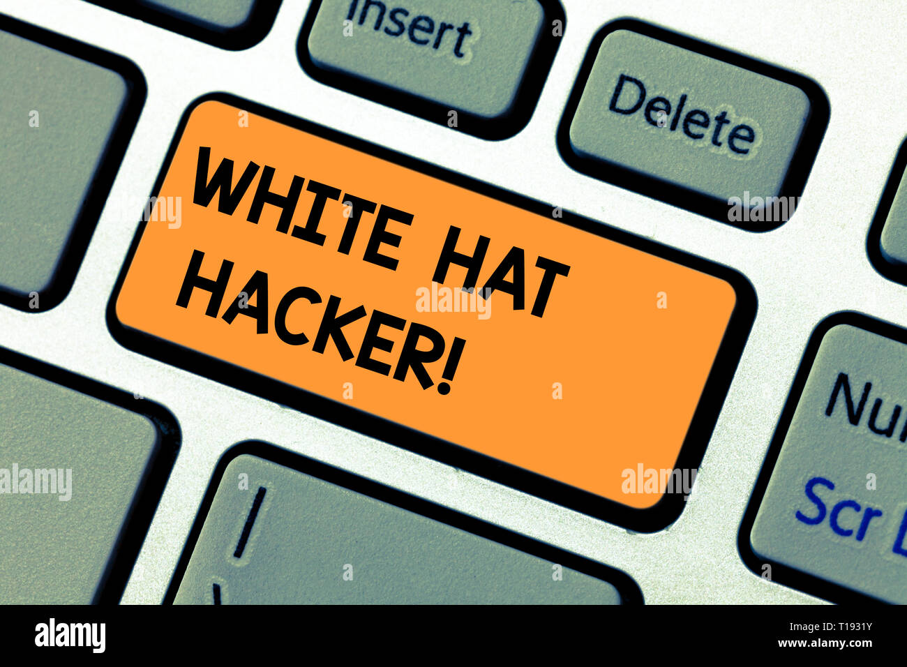 Conceptual la scrittura a mano che mostra White Hat Hacker. Significato il  concetto di protezione dei