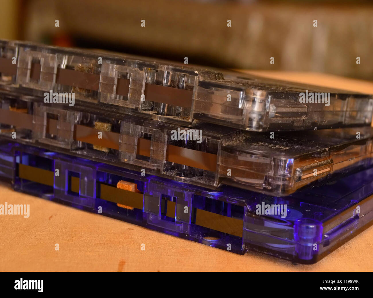 Vecchie cassette audio Foto Stock