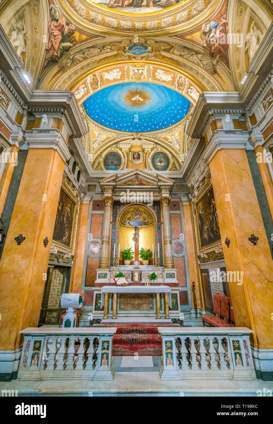 Chiesa di Santa Brigida vicino a Campo de' Fiori a Roma, Italia. Foto Stock
