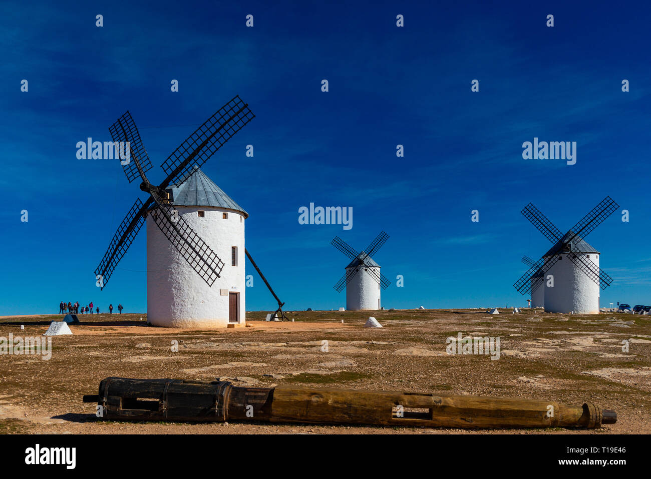 Mulini a vento a Campo de Criptana, Toledo (Spagna) Foto Stock