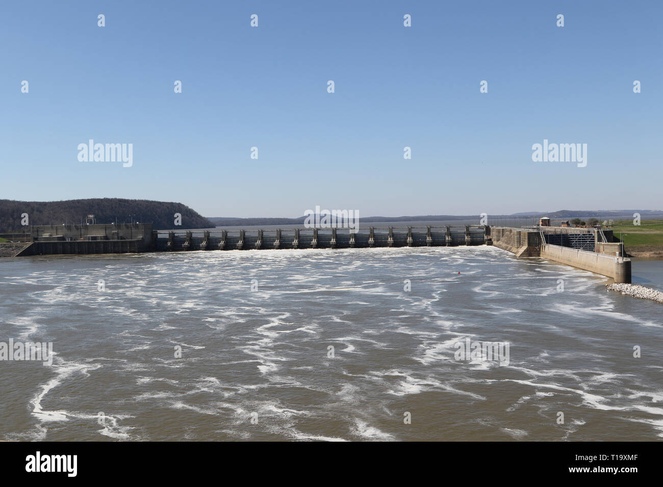 Robert S. Kerr Powerhouse genera più elettricità rispetto a qualsiasi altro potente nel distretto di Tulsa, U.S. Esercito di ingegneri. Foto Stock