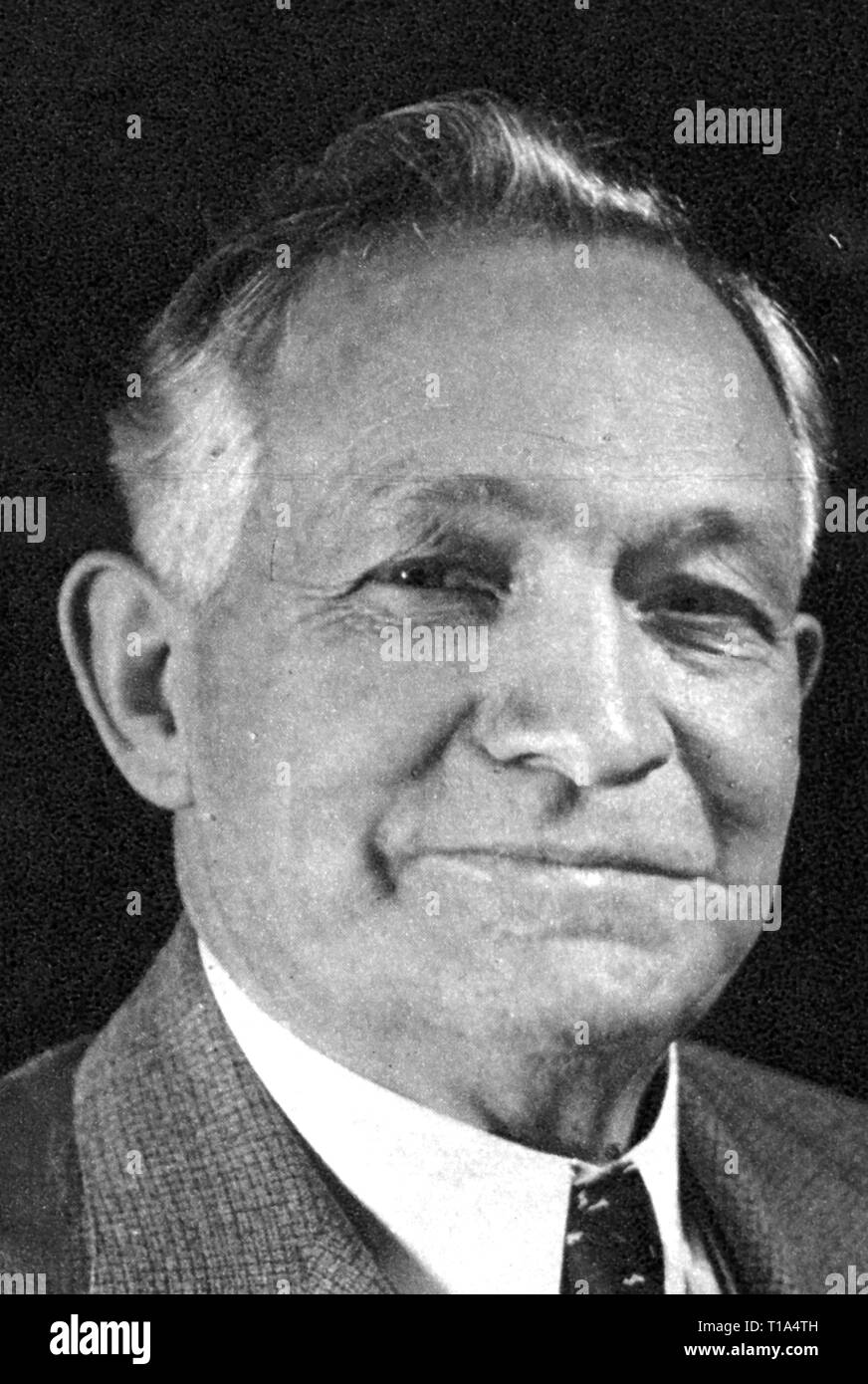 La religione, setta mormone, David O. Mckay, 1873 - 1970, Consigliere di legazione, 9 in seguito Presidente, ritratto, da: "La rivista Life', New York, gennaio 1938, Additional-Rights-Clearance-Info-Not-Available Foto Stock