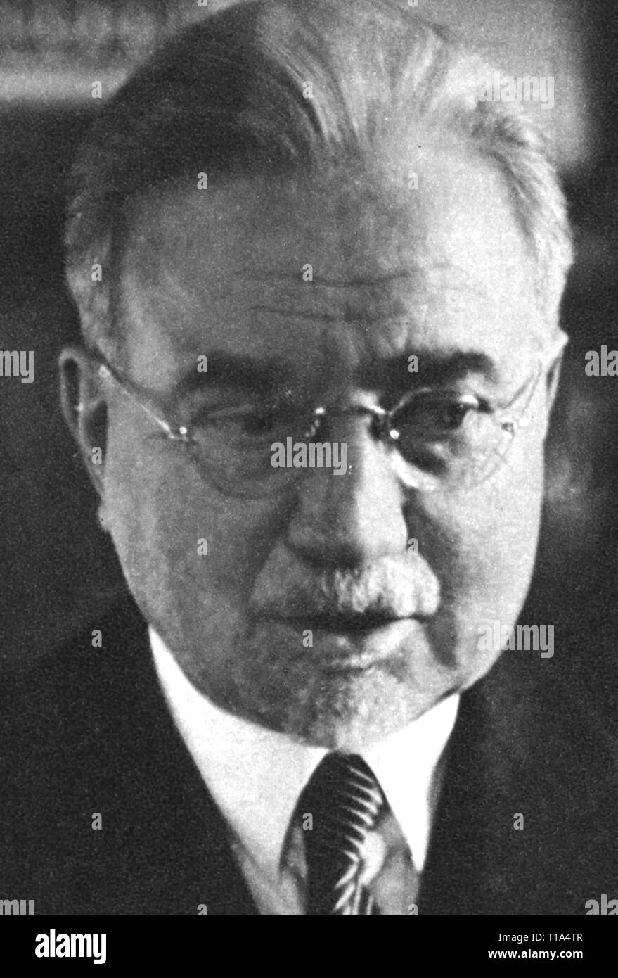 La religione, setta mormone, John A. Widtsoe, 1872 - 1952, apostolo, più tardi undicesimo presidente, ritratto, da: "La rivista Life', New York, gennaio 1938, Additional-Rights-Clearance-Info-Not-Available Foto Stock