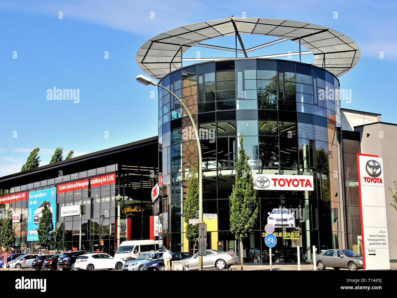 Toyoto Motor Company, Stralauer Allee, Berlino, Germania Foto Stock