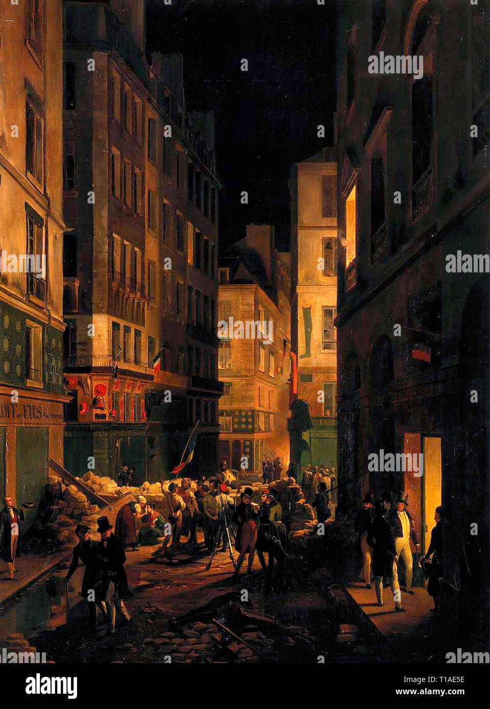 Arrivo del Duca d'Orleans al momento del Palais-Royal - Jean-Baptiste Carbillet, 1836 Foto Stock