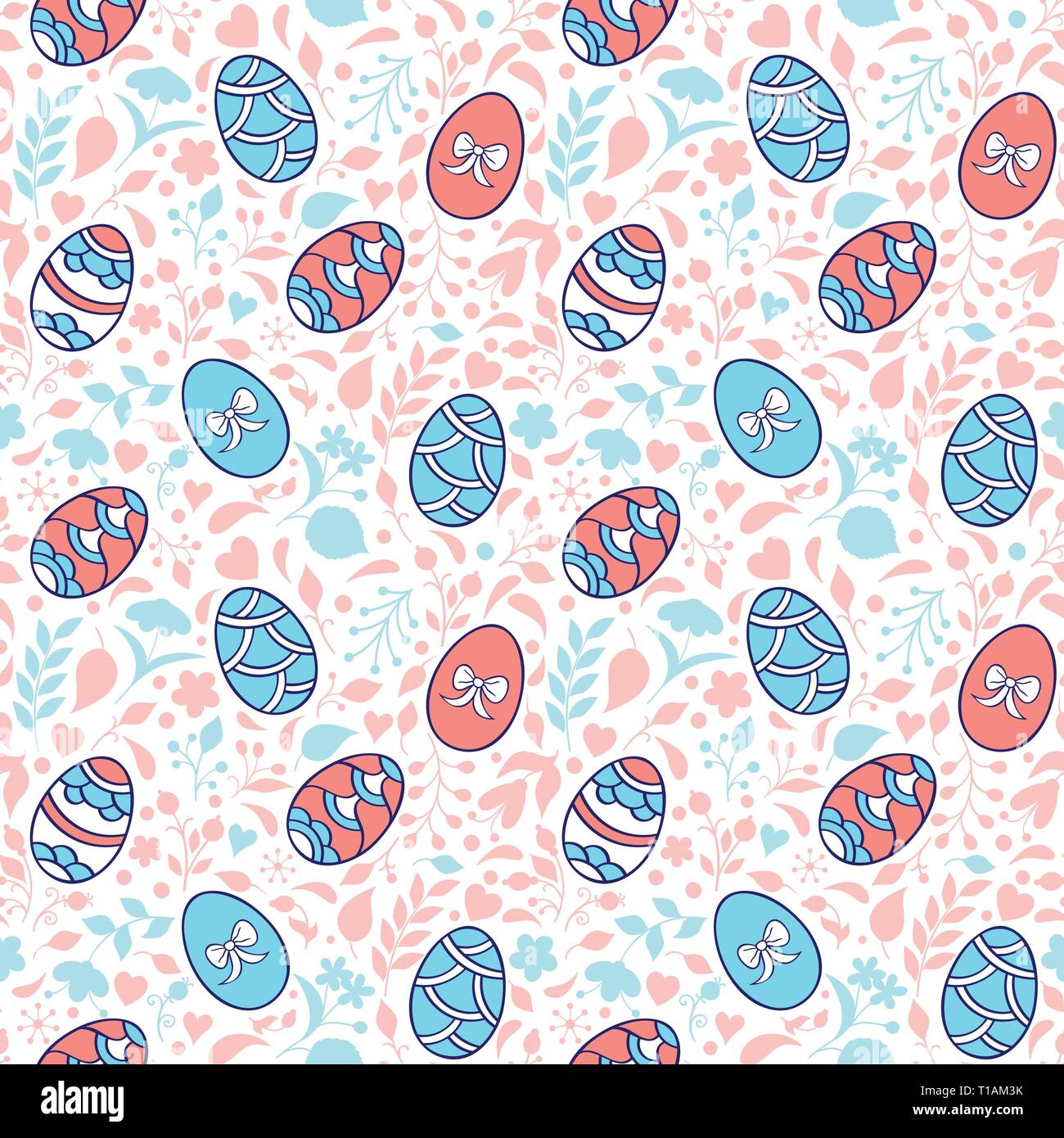 Modelli con le uova di pasqua Illustrazione Vettoriale