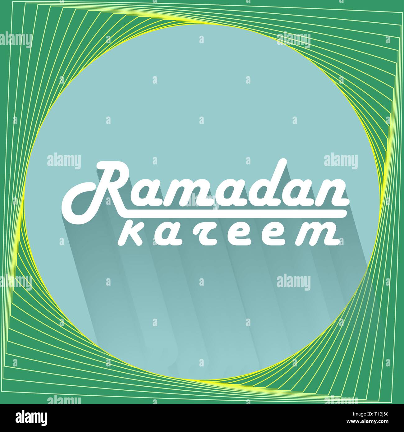 Il Ramadan Kareem testo sullo sfondo di design Illustrazione Vettoriale