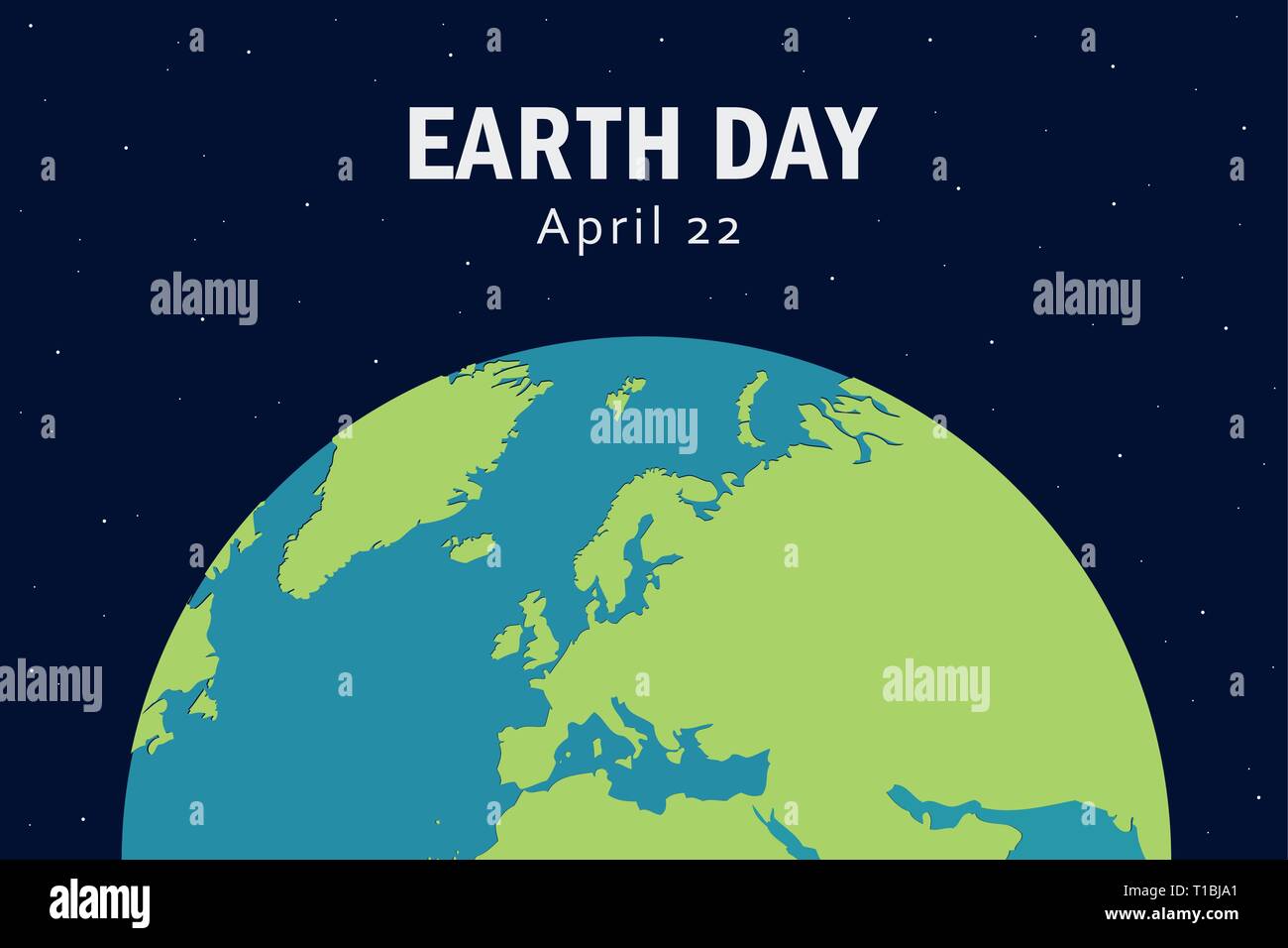International Earth Day aprile 22 illustrazione vettoriale EPS10 Illustrazione Vettoriale