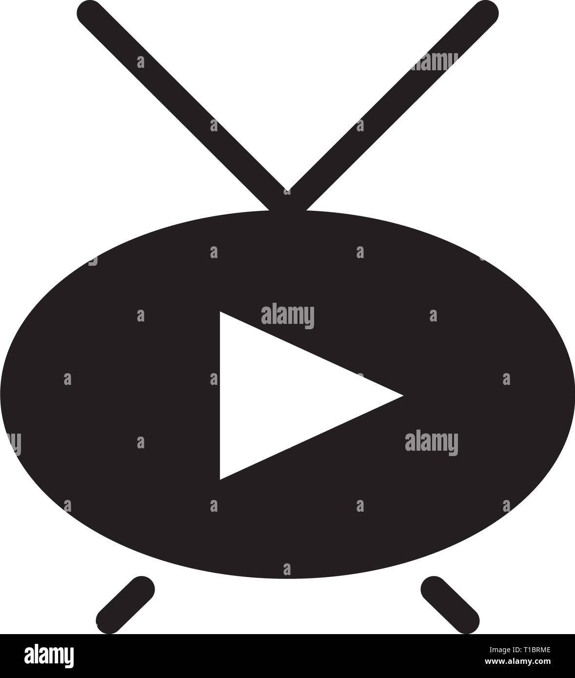 La televisione Modello icona Illustrazione Vettoriale