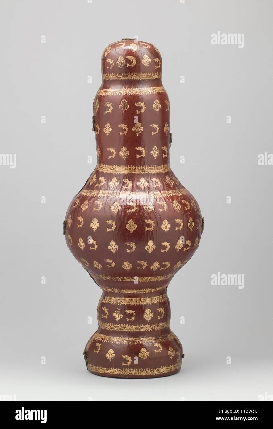 Anonimo / "Casi persa per un recipiente con Imperatori, le virtù e la fama". 1670 - 1711. Pelle, Legno, stoffa. Museo : Museo del Prado di Madrid, España. Foto Stock