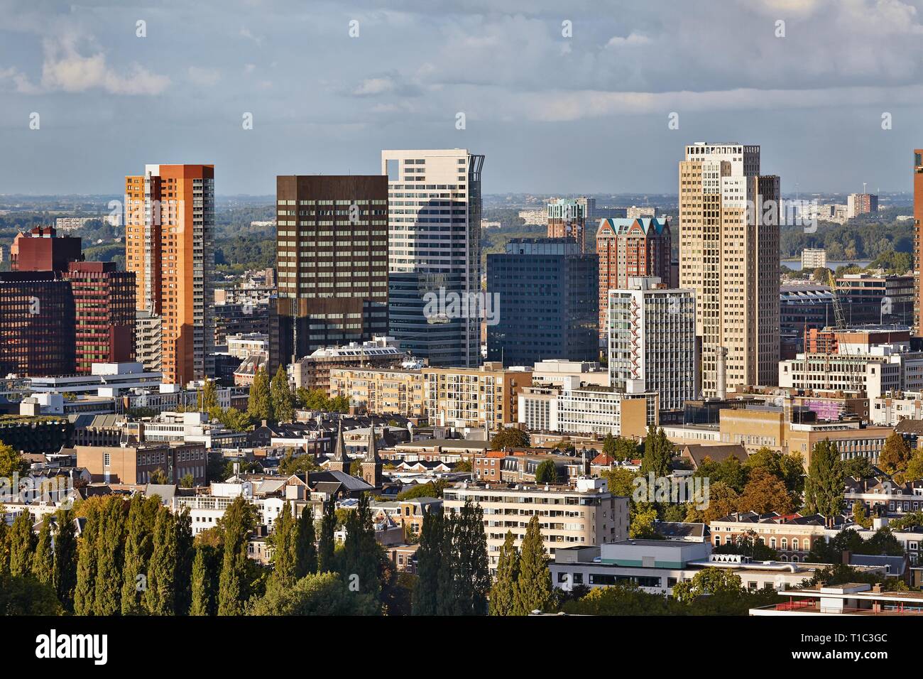 Rotterdam vista panoramica Foto Stock