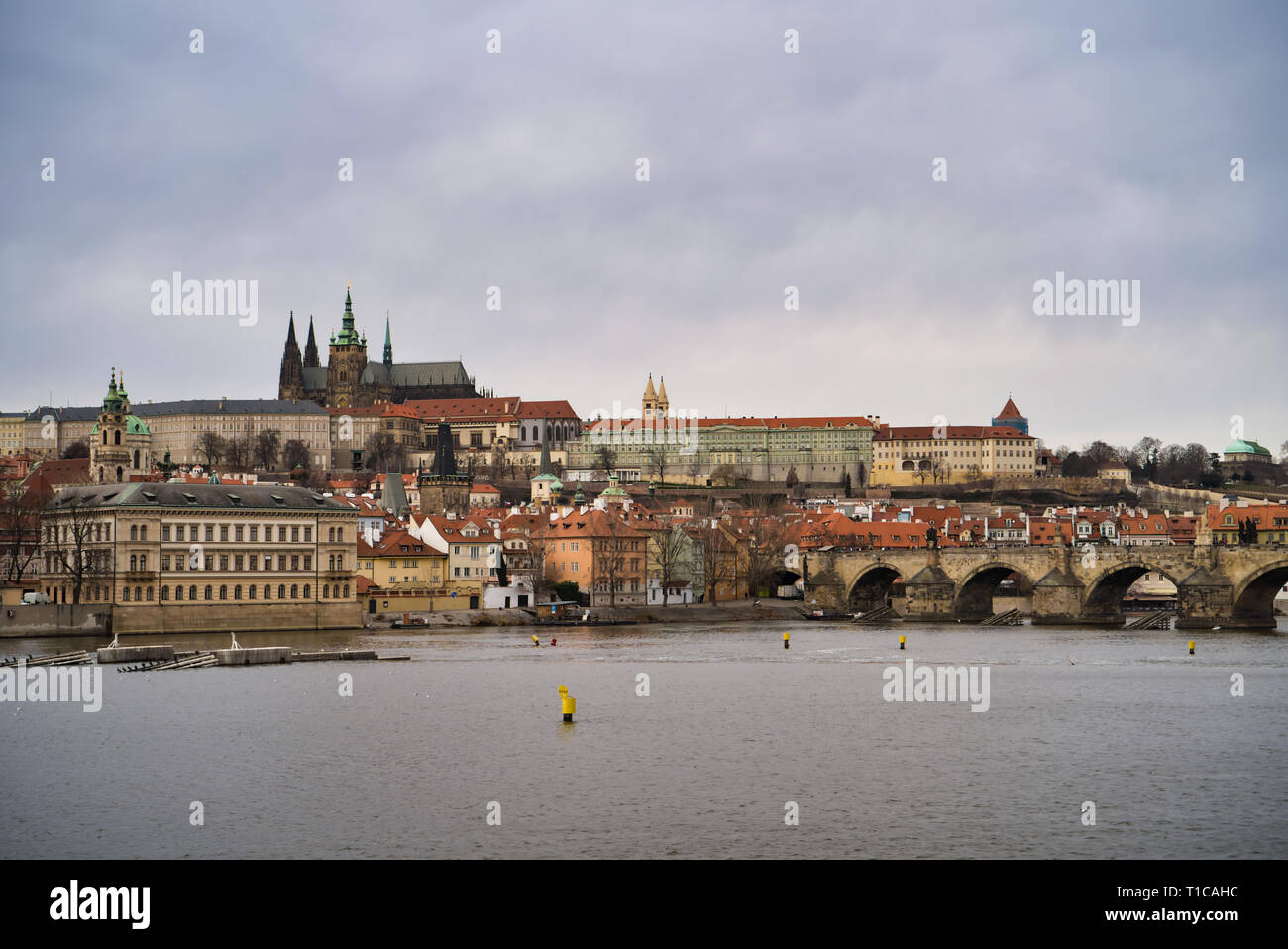 Praga, Repubblica Ceca - Marzo 04, 2019: Città Vecchia - il quartiere storico di Praga nella zona di Praga 1 area sulla sponda destra della Moldava Foto Stock