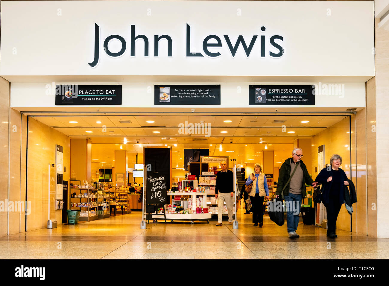 John Lewis Store, UK. Foto Stock
