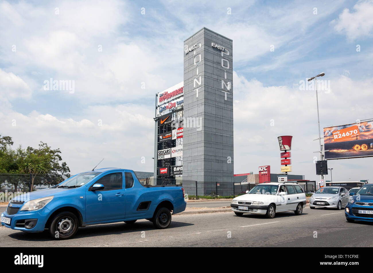 East Point Shopping Centre, North Rand Road, Boxberg, provincia di Gauteng, Repubblica del Sud Africa Foto Stock