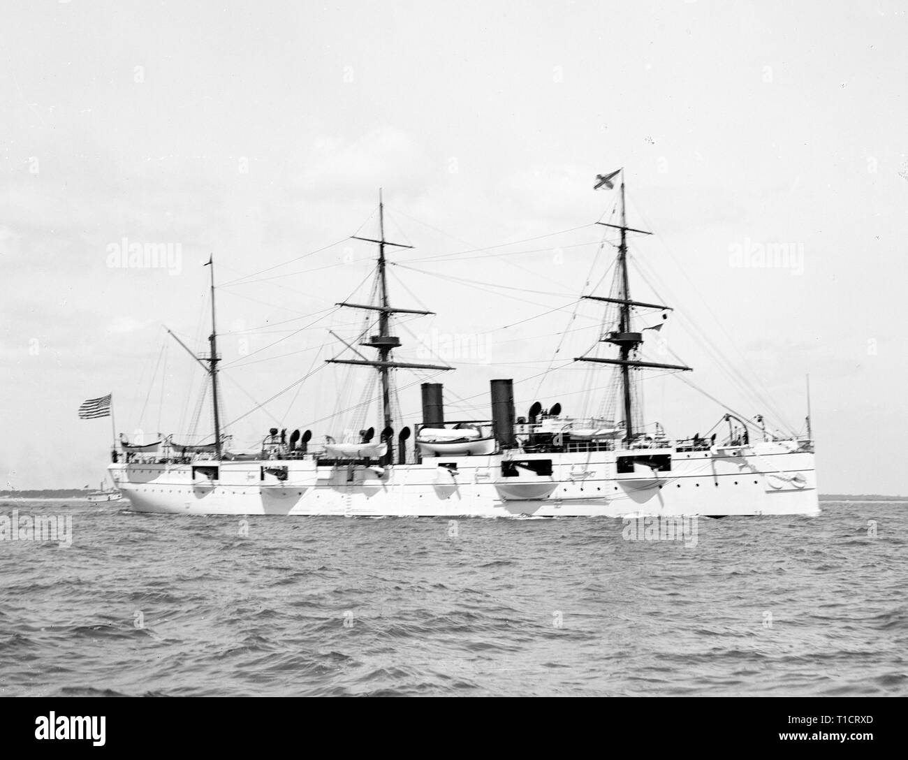 USS Newark, 1893 Foto Stock