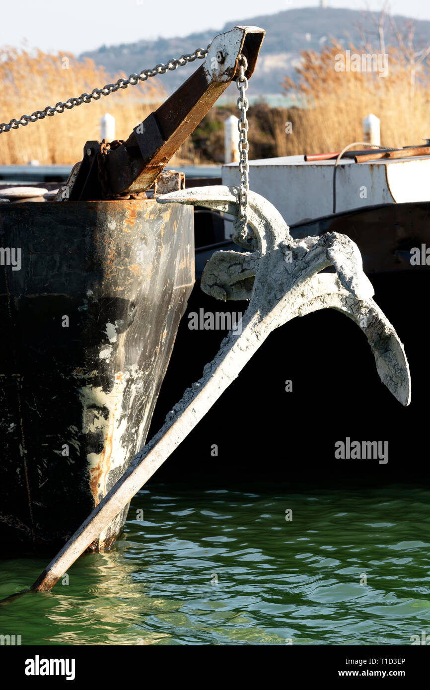 Barge al Lago Balaton, Ungheria Foto Stock
