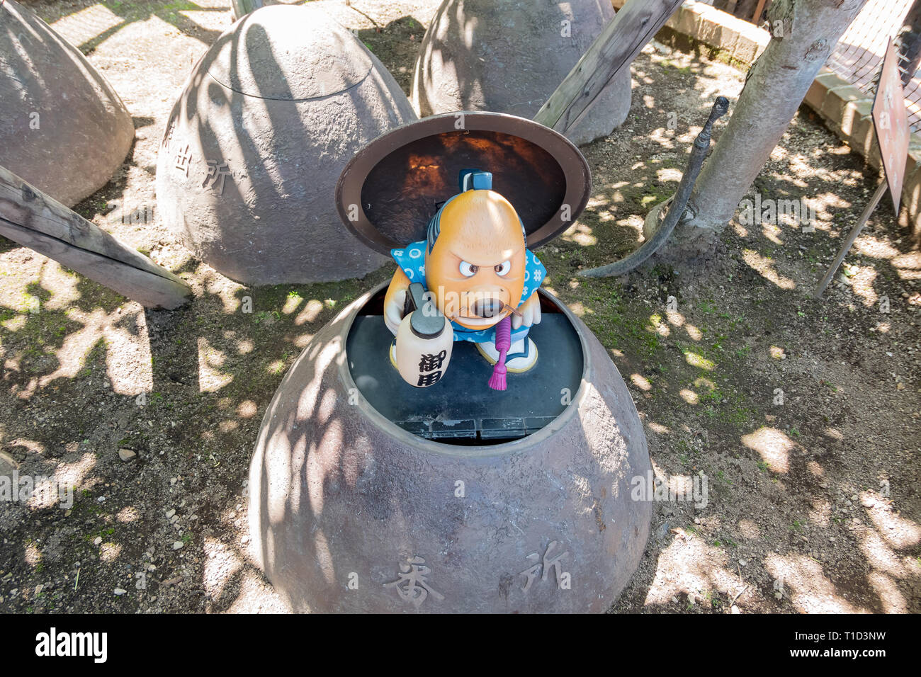 Hokkaido, 6 agosto: Statua di polizia nell'Shiroi Koibito Park il Ago 6, 2017 a Hokkaido, Giappone Foto Stock
