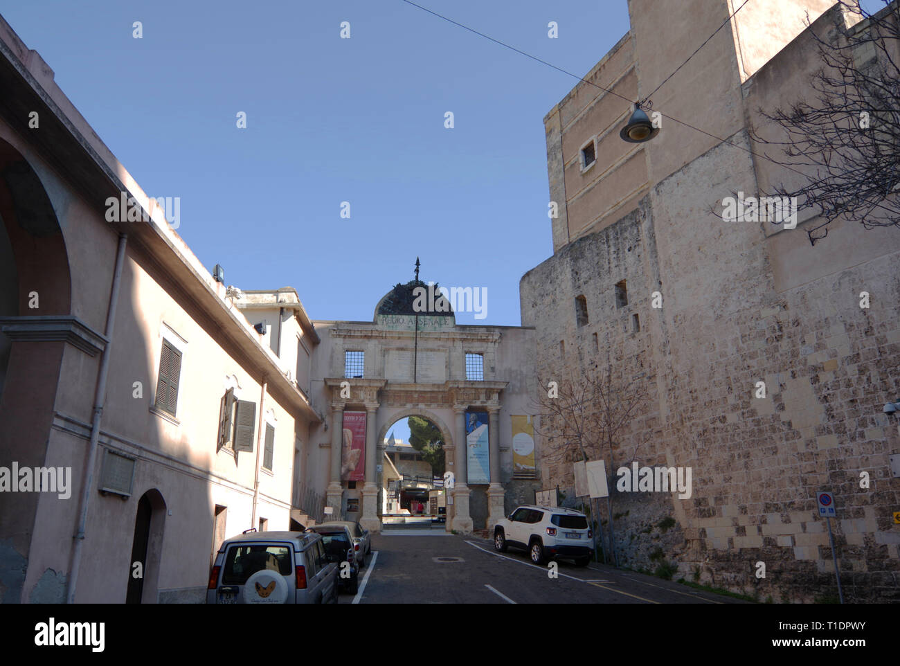 Cagliari, Sardegna, Italia. Castello distrrict, Museo Archeologico Foto Stock