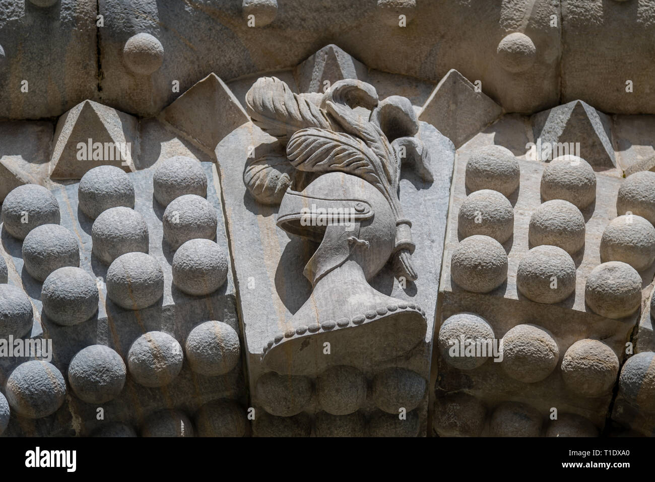 Pena Palace. Il palazzo è un sito Patrimonio Mondiale dell'UNESCO e una delle sette meraviglie del Portogallo. Sintra, Portogallo Foto Stock
