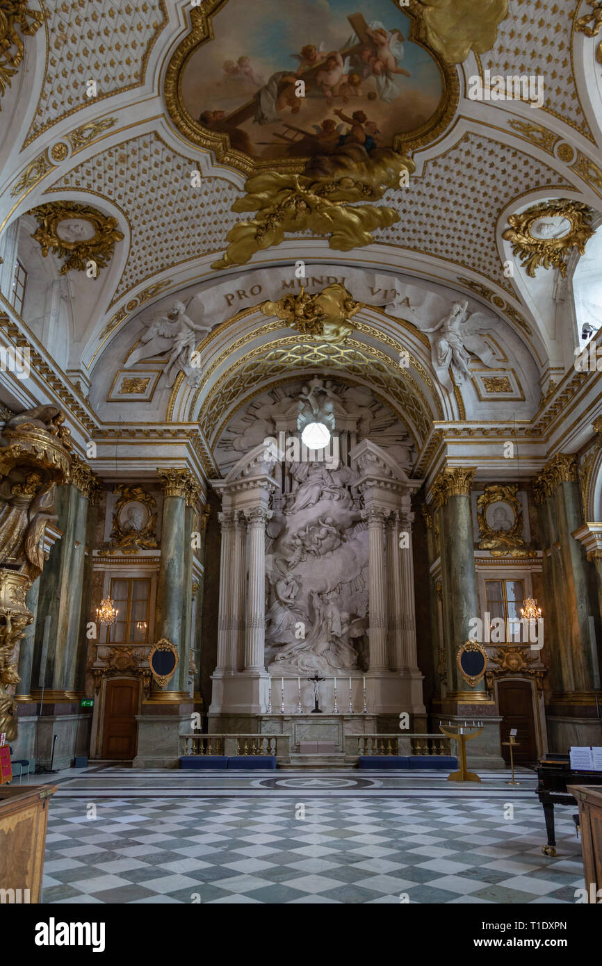 Il Palazzo Reale di Stoccolma interno, Svezia Foto Stock