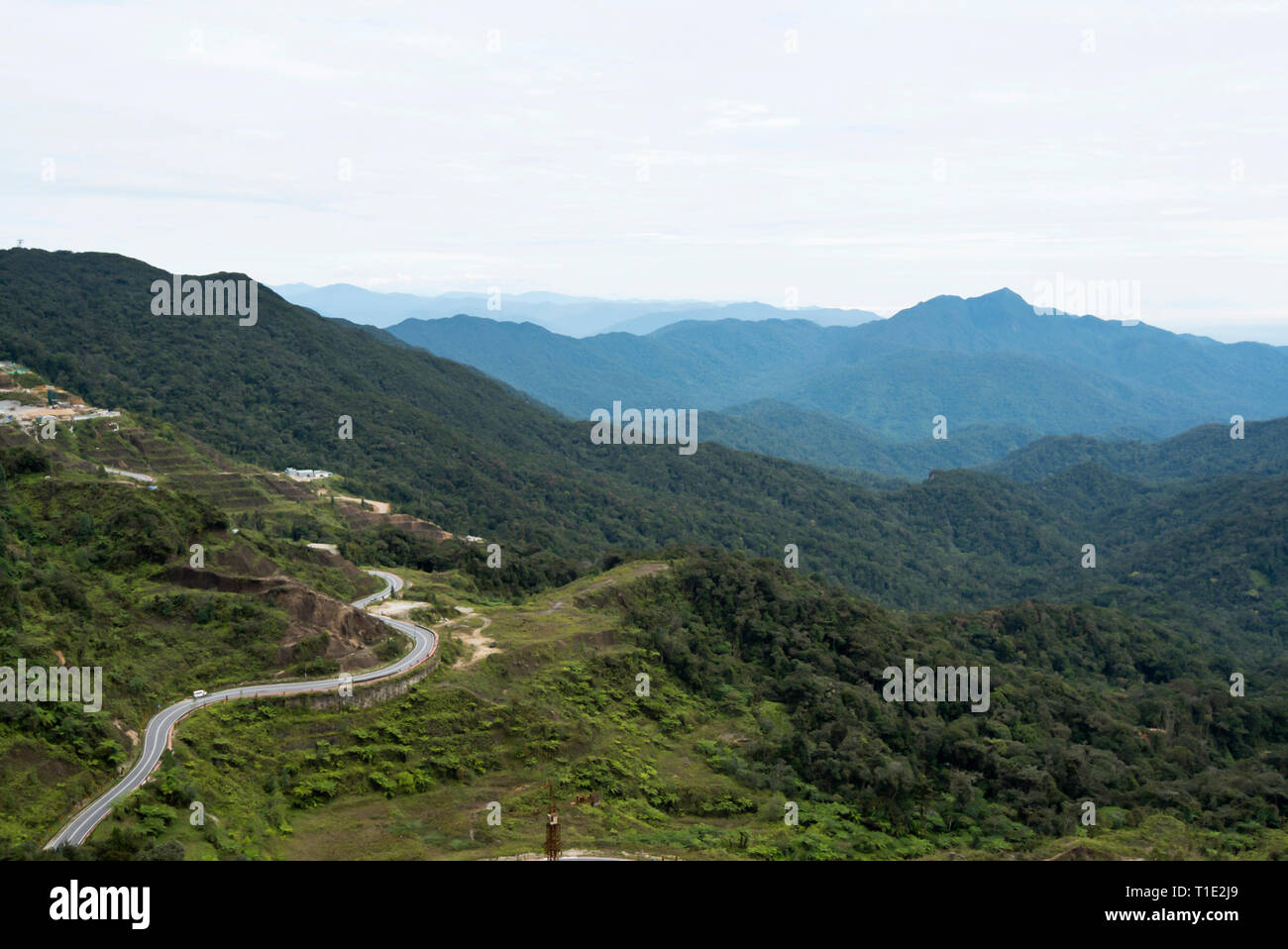 Paesaggio, Genting Highlands, Pahang, Malaysia. Foto Stock