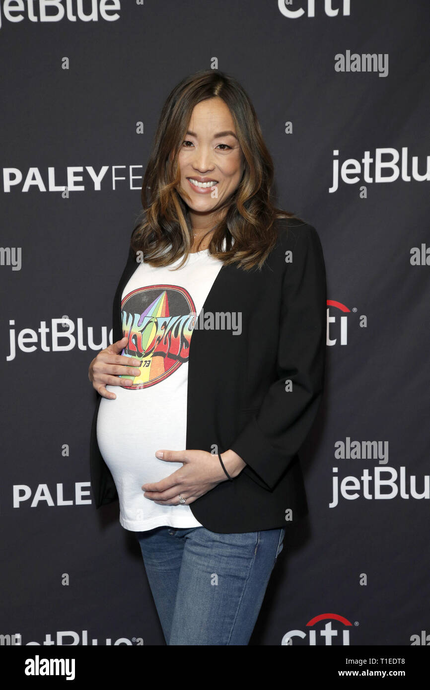 Los Angeles, CA, Stati Uniti d'America. 24 Mar, 2019. LOS ANGELES - MAR 24: Audrey Chon al PaleyFest - "Star Trek: Discovery'' e ''La zona crepuscolare'' evento presso il Teatro Dolby il 24 marzo 2019 a Los Angeles, CA Credito: Kay Blake/ZUMA filo/Alamy Live News Foto Stock