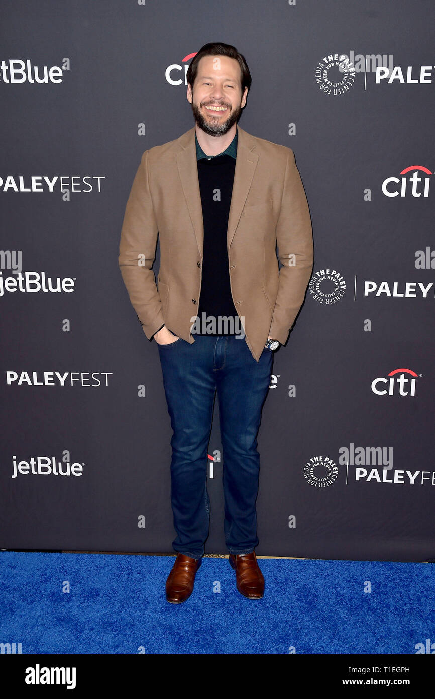 Los Angeles, Stati Uniti d'America. 24 Mar, 2019. Ike Barinholtz lo screening della CBS tutti accesso serie TV "La zona crepuscolare' alla trentaseiesima Paleyfest 2019 presso il Teatro Dolby, Hollywood. Los Angeles, 24.03.2019 | Utilizzo di credito in tutto il mondo: dpa/Alamy Live News Foto Stock