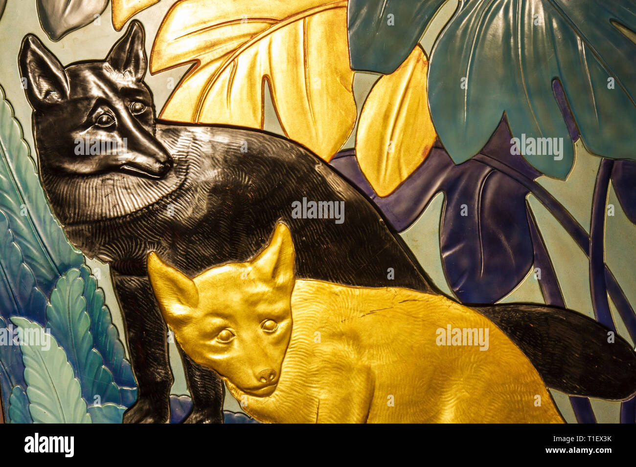 Miami Beach Florida,The Wolfsonian,FIU,Florida International University,FIU,design,museo,mostra vendita collezione,arti decorative,moderno,Jean Dunand,T. Foto Stock