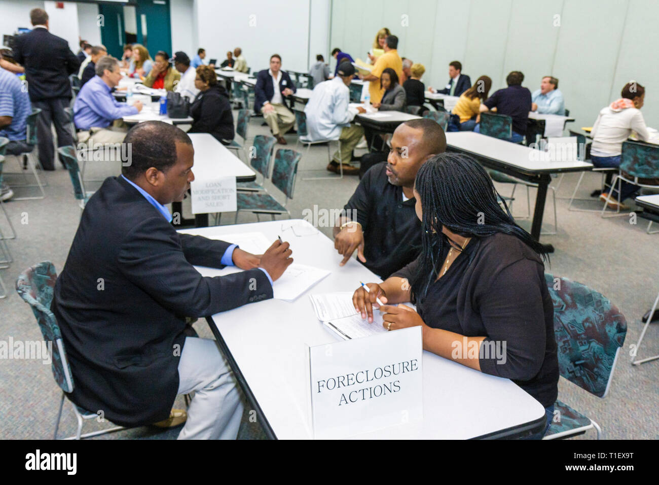 Miami Florida,Miami Dade College,campus,homeowners Legal Assistance Program,free avvocato help,crisi economica,bolla immobiliare,consulenza,preclusione,Bla Foto Stock