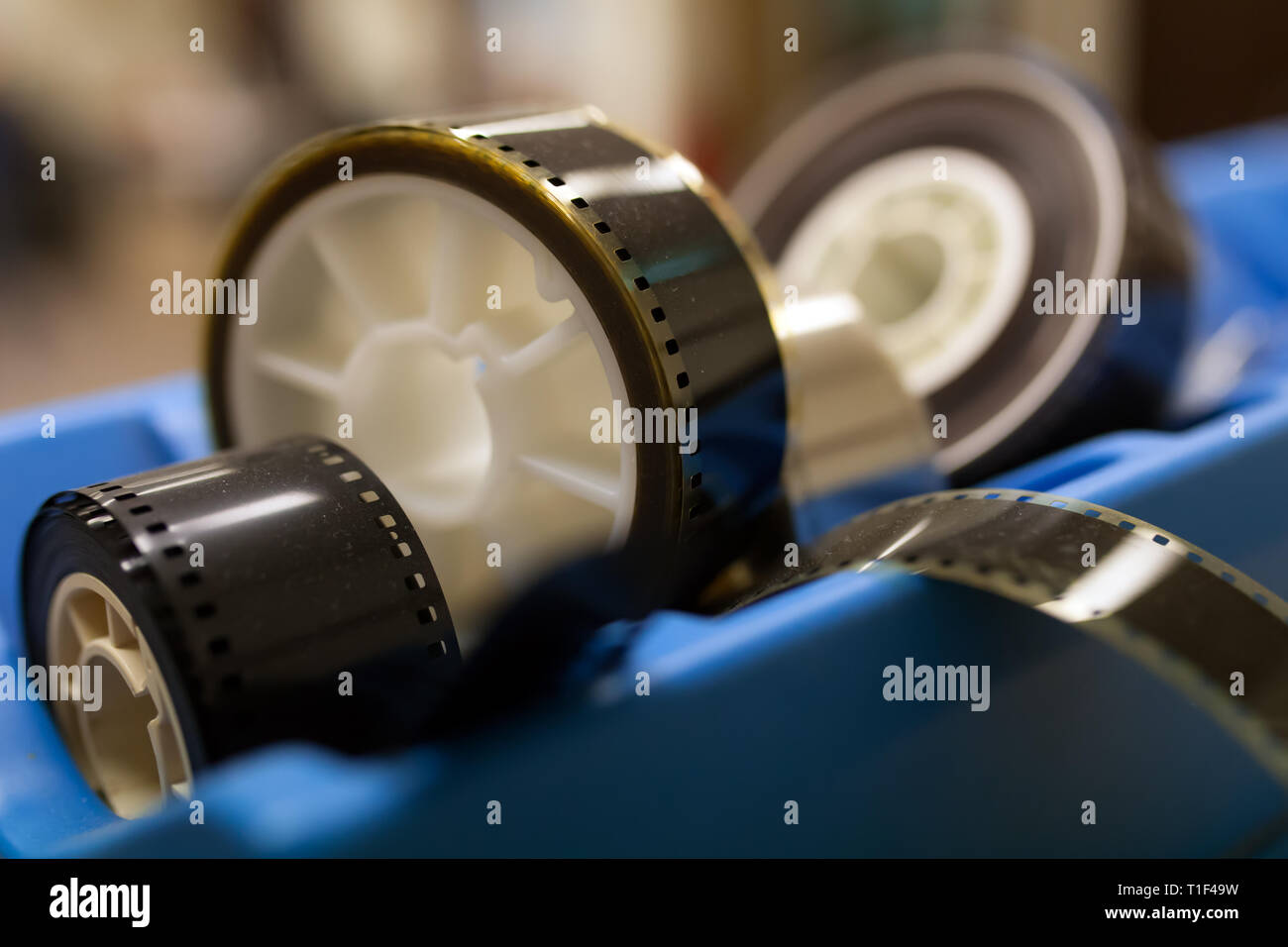 L'Aia - pellicola di celluloide all'interno dell'archivio film vicino alle dune. Foto Stock