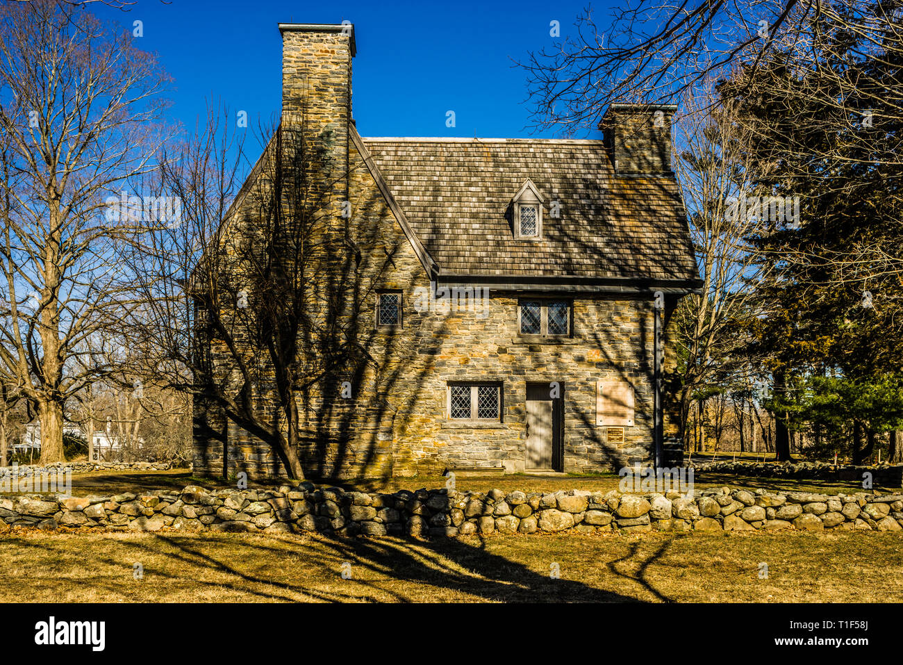 Henry Whitfield House   Guilford, Connecticut, Stati Uniti d'America Foto Stock