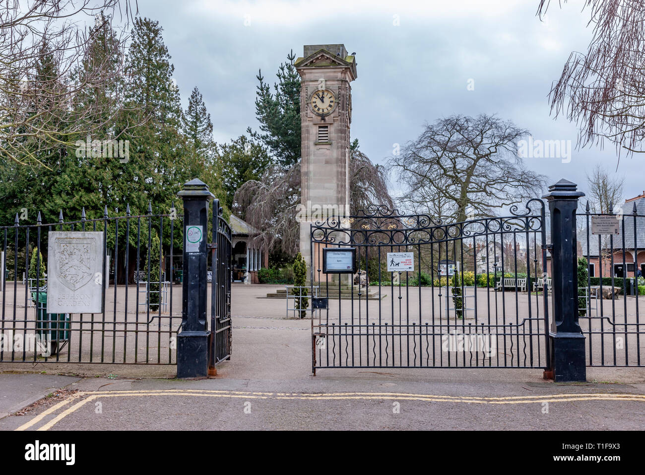 Jephson gardens, Leamington Spa Warwickshire, West Midlands, Regno Unito. Foto Stock