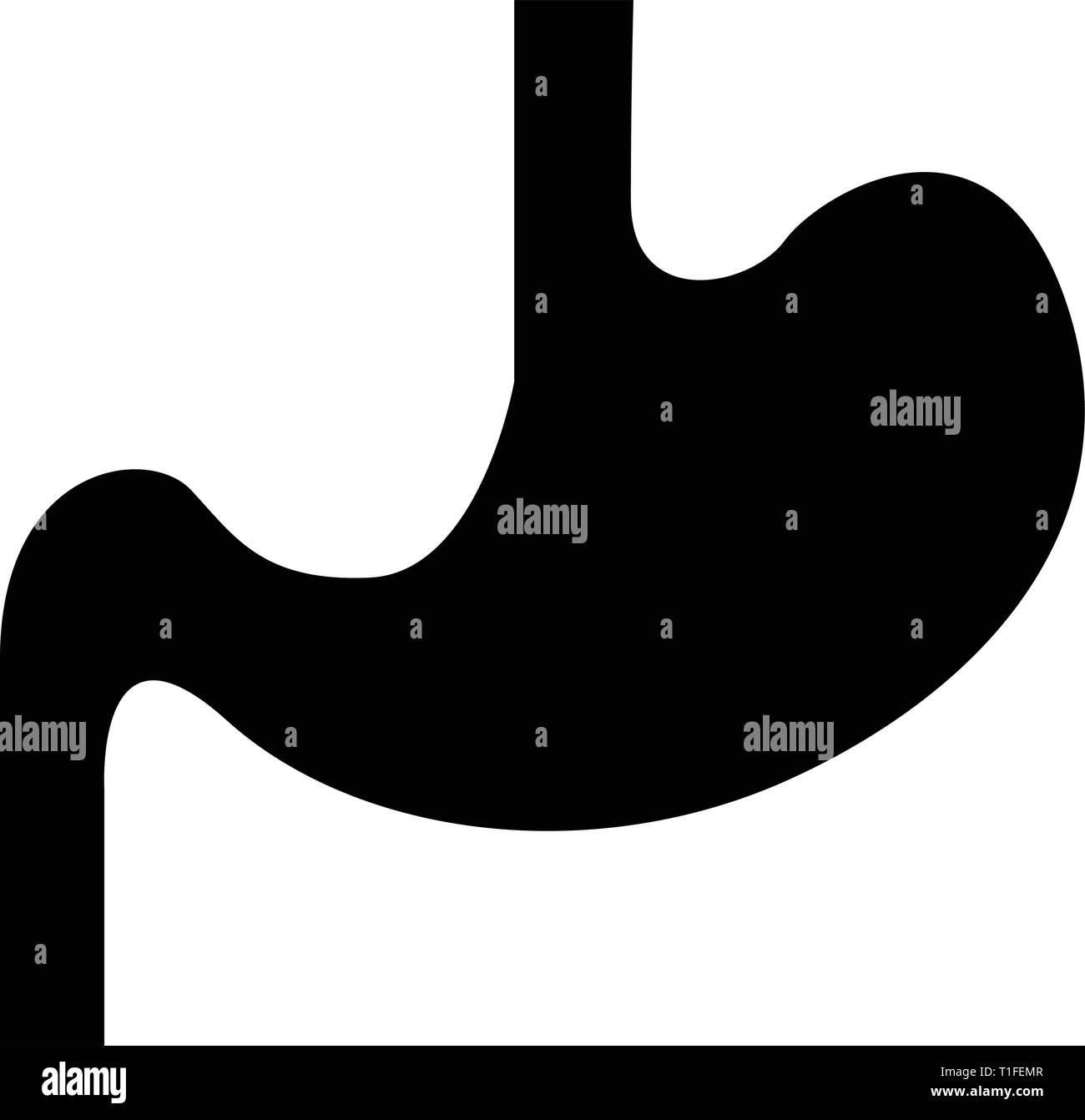 Icona dello stomaco vettore Illustrazione Vettoriale