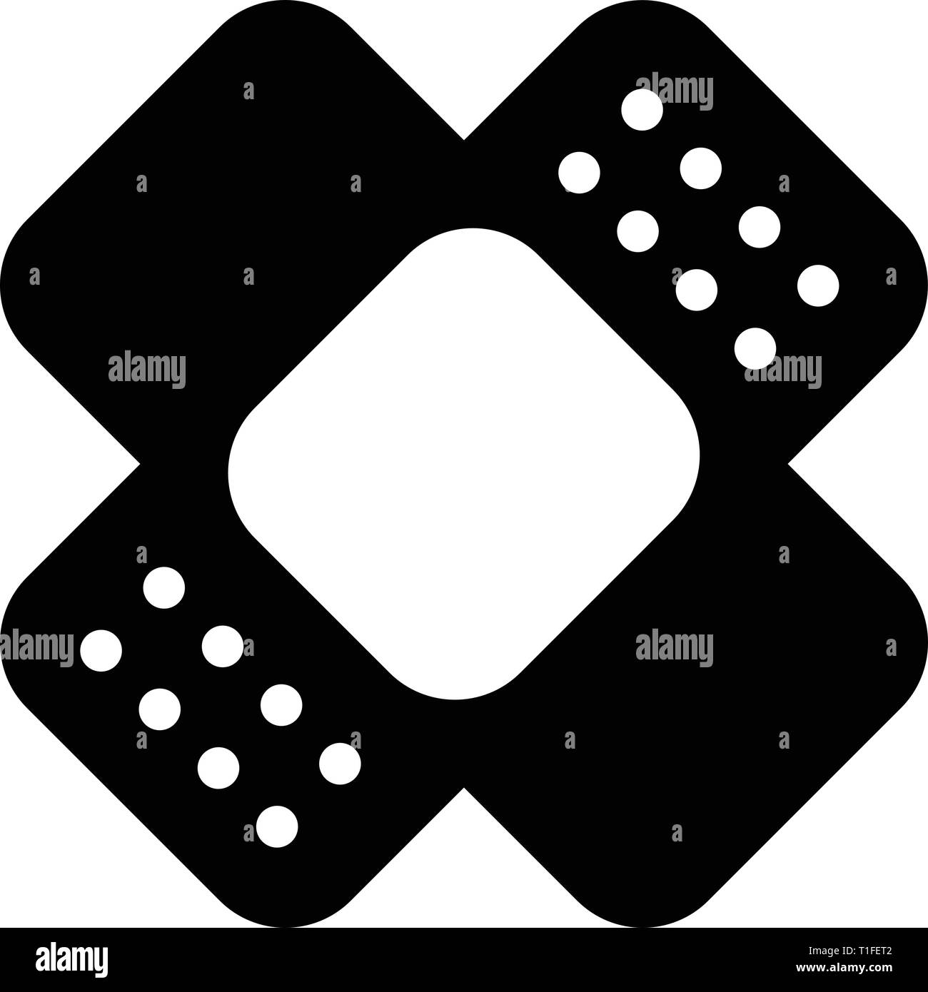 Patch di guarigione vettore icona Illustrazione Vettoriale