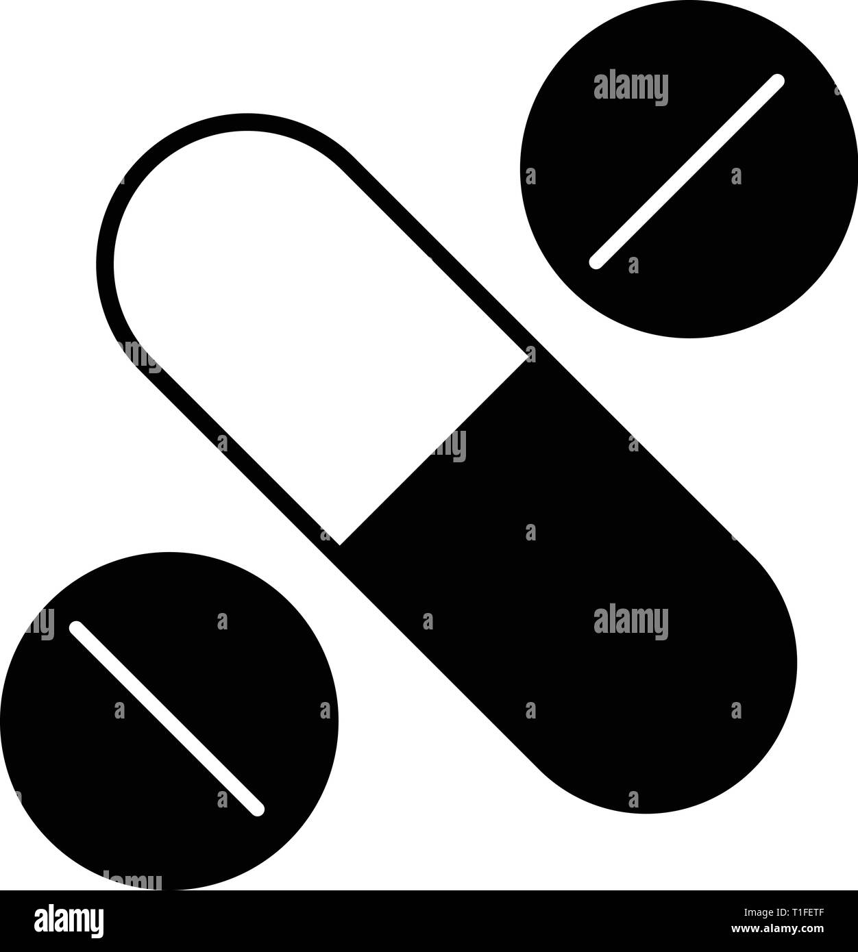 Capsule e compresse Illustrazione Vettoriale