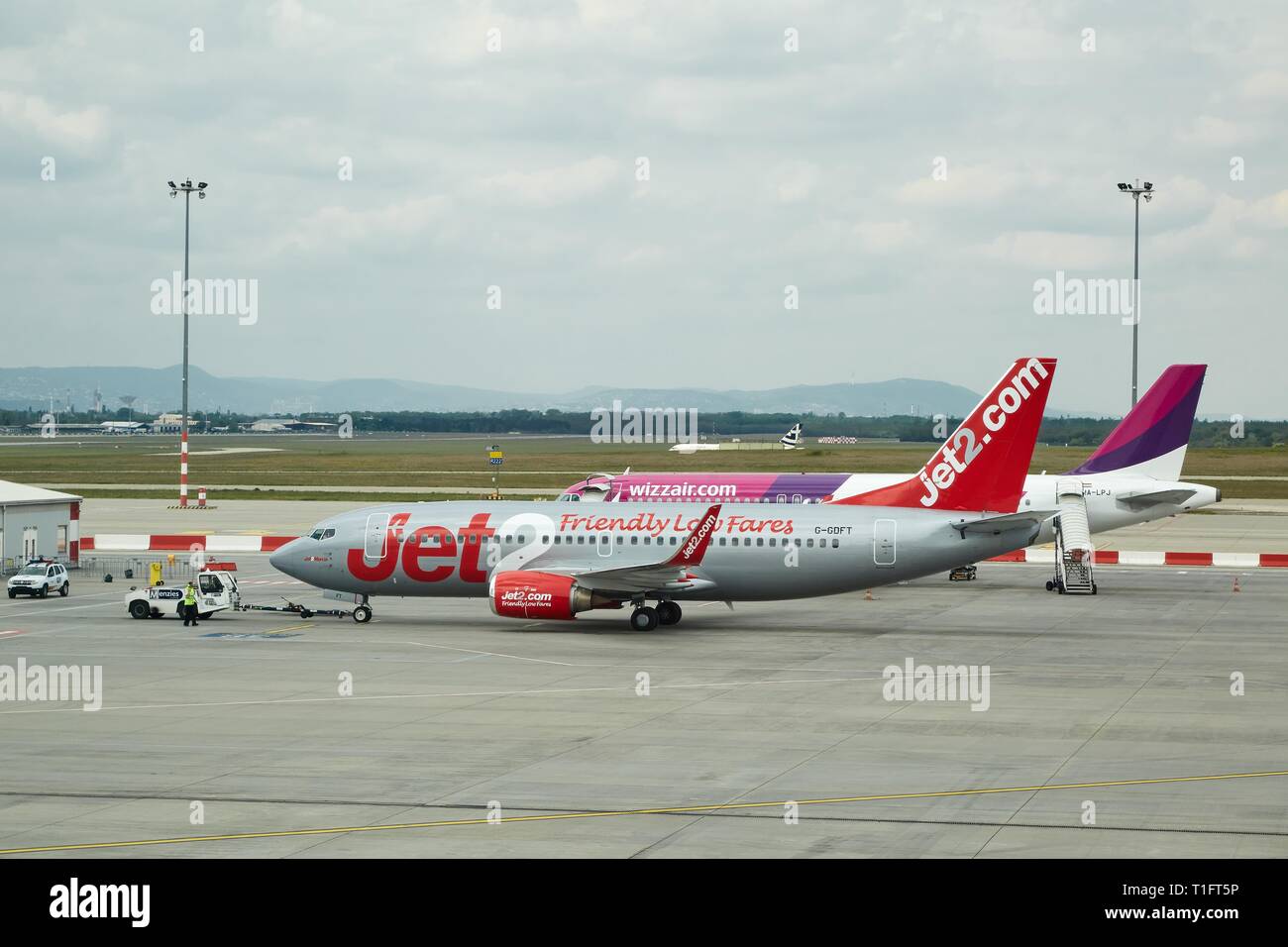Piano in aeroporto Foto Stock