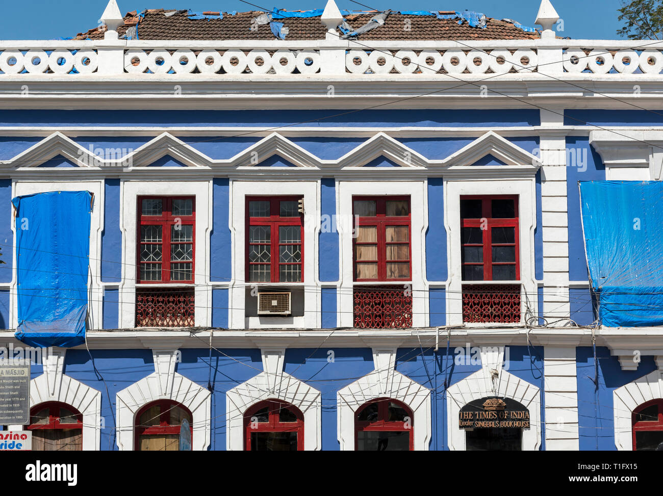 Il governo centrale Ufficio turistico in Altinho, Panaji (Panjim), Goa, India Foto Stock