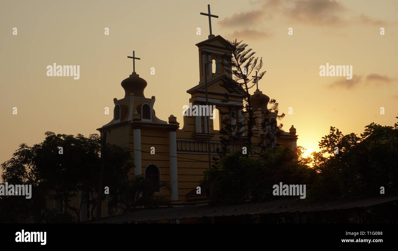 Santo Rosario Chiesa Thalassery Foto Stock