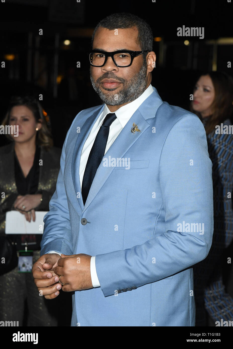 Jordan Peele assiste il "noi" New York Premiere presso il Museo di Arte Moderna di Marzo 19, 2019 a New York City. Foto Stock