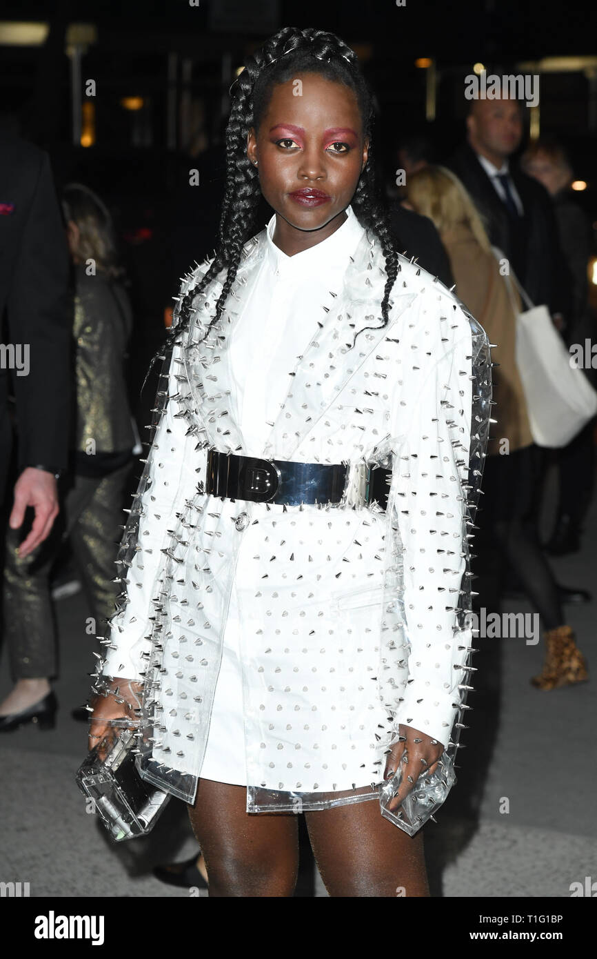 Lupita Nyong'o assiste il "noi" New York Premiere presso il Museo di Arte Moderna di Marzo 19, 2019 a New York City. Foto Stock