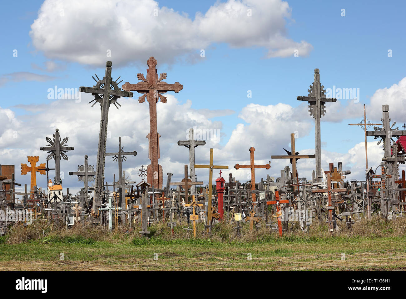 Collina delle Croci in Lituania Foto Stock