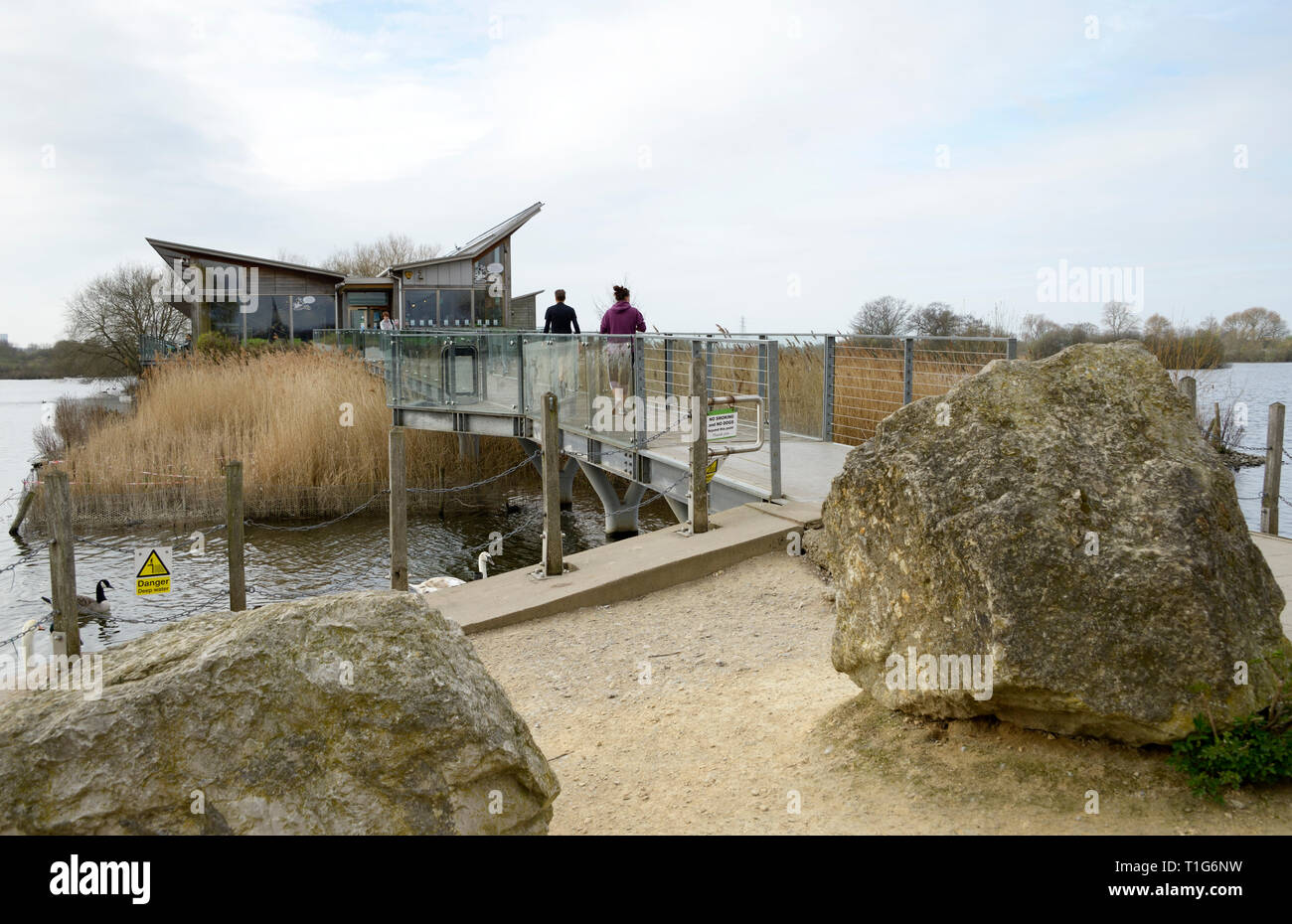 Centro Visitatori, Attenborough Riserva Naturale, Nottingham, Foto Stock