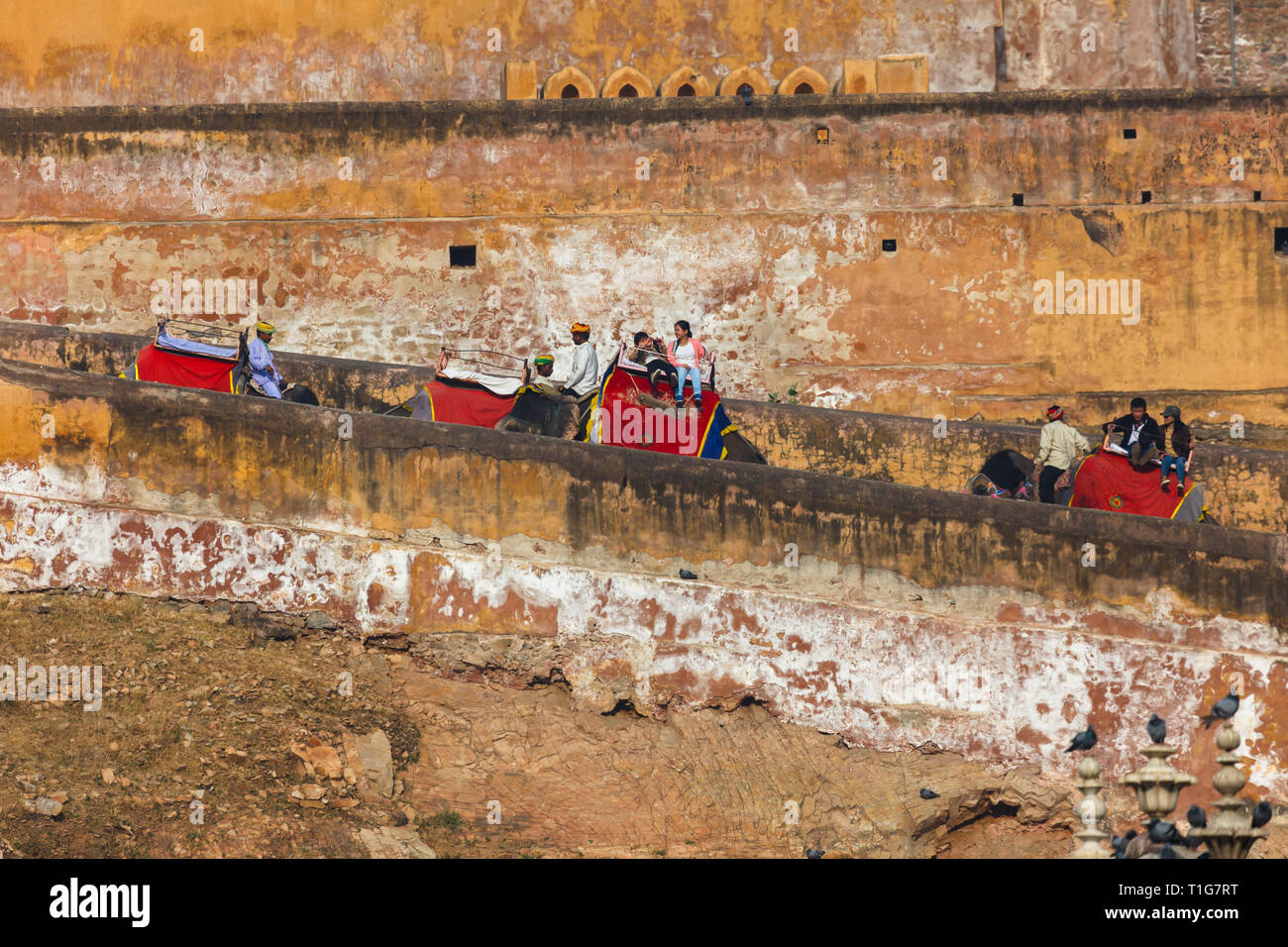 Forte di Amber a Jaipur Foto Stock