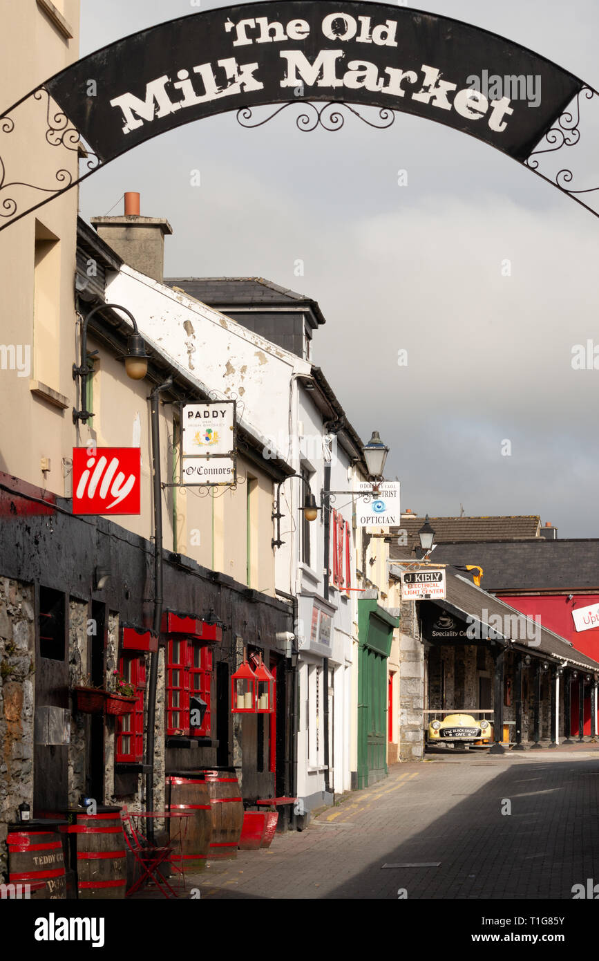 Il vecchio mercato del latte sul Market Lane a Killarney, County Kerry, Irlanda Foto Stock