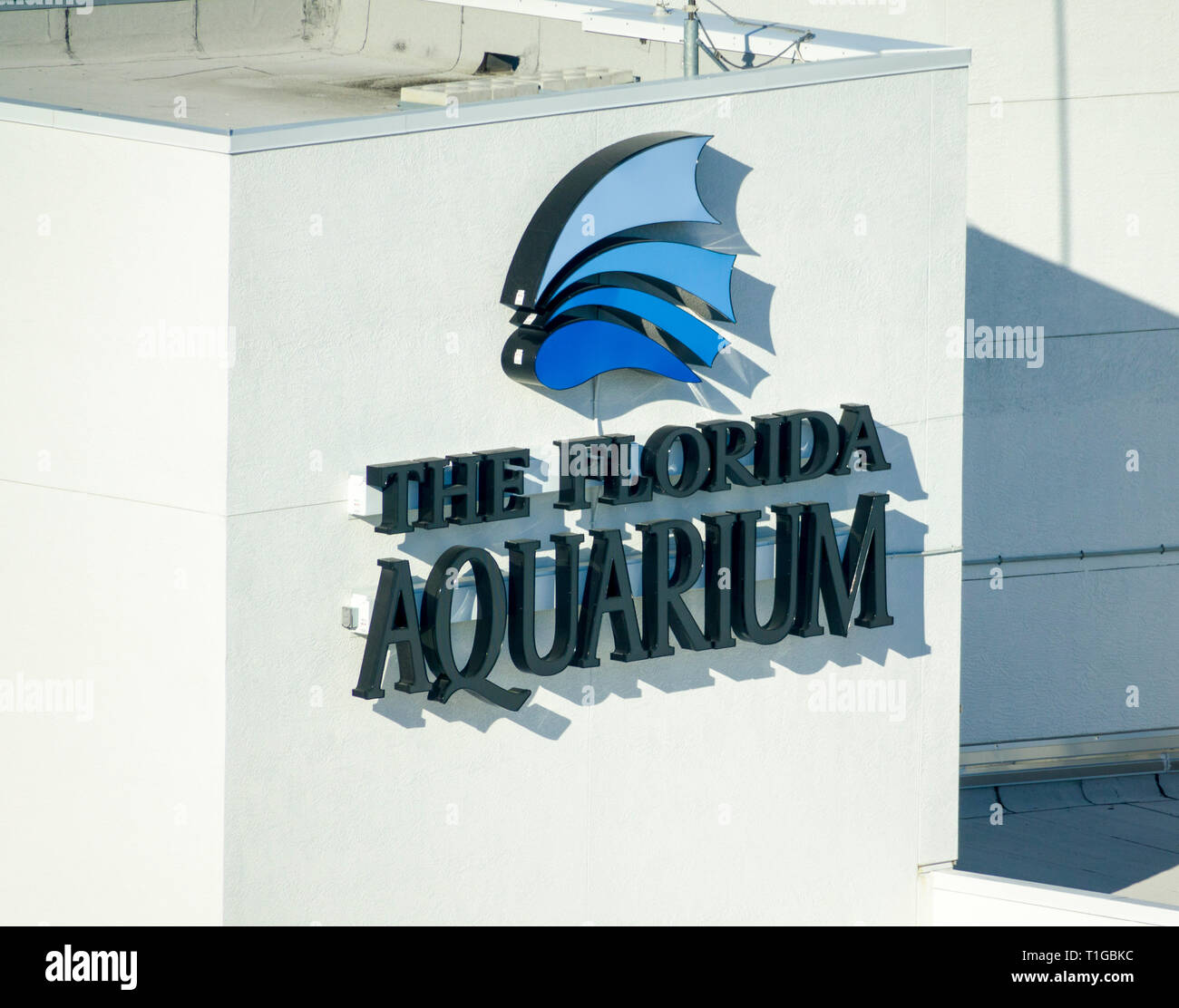Il Florida Aquarium presso la crociera docks downtown Tampa Florida Foto Stock